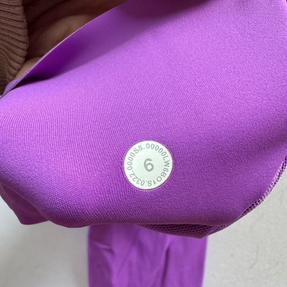 Lululemon Womens Leggings Size 6 Purple Base Pace High-Rise Crop 23" 016-A - Picture 4 of 5